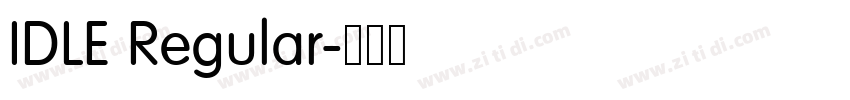 IDLE Regular字体转换 IDLE Regular字体转换